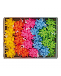 Stelle nastro in carta ecocolor in colori assortiti primavera.