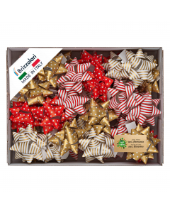 Stelle in nastro ecocarta in fantasie assortite natale.