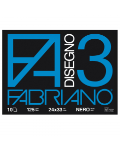 ALBUM 10 FOGLI NERO A PUNTI METALLICI.