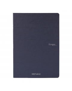Quaderno con rilegatura a punto metallico, cucitura con 3 punti per ottenere una maggiore resistenza. Copertina in cartoncino da 290 g/m2. 40 fogli interni in carta da 90g m/2. Formato A4. Copertina di carta Sirio Denim tinta in pasta con una trama superf