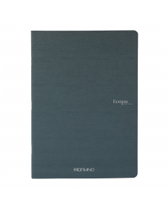 Quaderno con rilegatura a punto metallico, cucitura con 3 punti per ottenere una maggiore resistenza. Copertina in cartoncino da 290 g/m2. 40 fogli interni in carta da 90g m/2. Formato A4. Copertina di carta Sirio Denim tinta in pasta con una trama superf