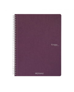 Quaderno con rilegatura a spirale elegante in argento dalla superficie opaca. 70 fogli interni in carta da 90 g/m2 microforate. Copertina in cartoncino da 290 g/m2, retrocopertina in cartoncino da 350 g/m2 che rappresenta una base solida che permette di s