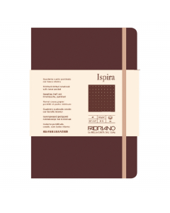 Elegante taccuino con rilegatura cucita a filorefe, apertura a 180°. Dotato di chiusura con elastico e segnalibro abbinato alla copertina. Tasca interna a soffietto in carta. Copertina flessibile in cartoncino 350g/m2. 96 fogli interni di carta extra lisc