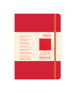 Elegante taccuino con rilegatura cucita a filorefe, apertura a 180°. Dotato di chiusura con elastico e segnalibro abbinato alla copertina. Tasca interna a soffietto in carta. Copertina flessibile in cartoncino 350g/m2. 96 fogli interni di carta extra lisc