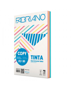 Carta naturale, colorata in massa e in superfice. Ottima qualità. Prodotta con il 100% di cellulosa E.C.F., certificata FSC. Acid free con riserva alcalina a garanzia di lunga conservazione. Long Life (ISO 9706). Idonea per fotocopie, stampe laser ed inkj