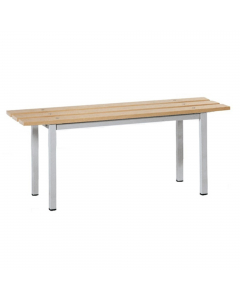 Panca a 5 posti con doghe in legno verniciato naturale e struttura portante in tubo d’acciaio verniciata Grigio RAL 7035 . Fornita montata. Dimensioni: L150 x P35 x H45cm - peso 12,7kg