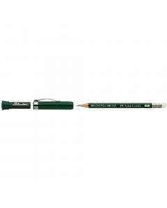 Set regalo composto da matita di grafite con gommino per scrivere, disegnare e schizzare. Sezione esagonale laccata con vernice a base d’acqua. Il sistema brevettato SV protegge la mina dalla rottura. Con codice a barre sul fusto. Composta di temperamina 