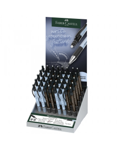 Espositore con 40 portamine Grip Matic 0.5, 0.7 mm, sky blue e nero;  10x0.5 sky blue, 10x 0.5 nero, 10x 0.7 sky blue, 10x 0.7 nero.