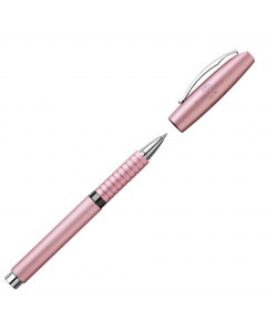 Fusto e impugnatura ergonomica in alluminio anodizzato. Refill nero ad asciugatura rapida con punta in ceramica.