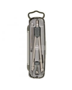 Compasso con asta fissa in ottone privo di nichel. Innesto con perno da ° 3,5mm. Lunghezza 135mm. Per cerchi da ° 390mm. Diametro massimo con prolunga max cerchio 490mm.