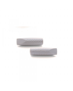 Gommino in vinile senza PVC di colore grigio. 
Può essere usato per proteggere la punta delle matite, 
come allungamatita e come gomma per cancellare.