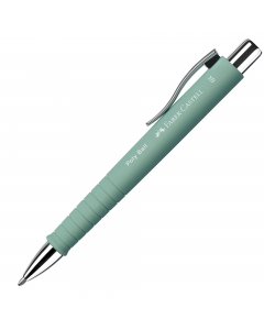 Penna a sfera a scatto Polyball con fusto triangolare ergonomico soft-touch e impugnatura antiscivolo. Punta in metallo. Nuovo refill XB per una scrittura più scorrevole. Inchiostro indelebile per documenti.
Colore fusto: verde menta