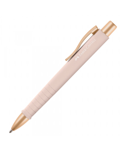 Penna a sfera a scatto Polyball con fusto triangolare ergonomico soft-touch e impugnatura antiscivolo. 
Punta in metallo. Nuovo refill XB per una scrittura più scorrevole. Inchiostro indelebile per documenti colore blu.