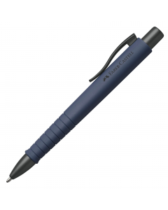 Penna a sfera a scatto Polyball con fusto triangolare ergonomico soft-touch e impugnatura antiscivolo. Punta in metallo. Nuovo refill XB per una scrittura più scorrevole. Inchiostro indelebile per documenti.
Colore fusto: navy blu