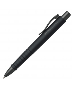 Penna a sfera a scatto Polyball con fusto triangolare ergonomico soft-touch e impugnatura antiscivolo. Punta in metallo. Nuovo refill XB per una scrittura più scorrevole. Inchiostro indelebile per documenti.
Colore fusto: all black