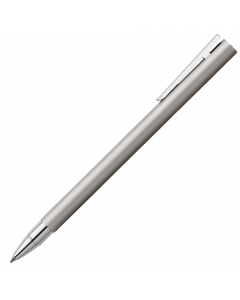 Roller elegante e sottile in acciaio cromato opaco. Dotata di clip a molla in metallo. Refill nero ad asciugatura rapida con punta in ceramica.