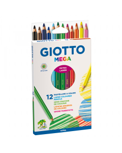 Pastellone esagonale lunghezza 18cm, verniciato nel colore della mina. Astuccio in cartone. Mina 5,5mm
