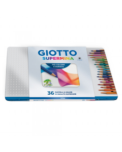 Pastello esagonale premium verniciato nel colore della mina con spigoli dorati. Esagono del pastello 7,6 mm per una facile impugnatura. Lunghezza 18cm. Mina extra-large di qualità superiore 3,8 mm, ricca di pigmenti coloranti per un'ottima resa ed una lun