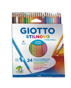 Pastello a sezione esagonale 6,8mm, verniciato nel colore della mina con spigoli argentati e bottone argento. Lunghezza 18cm. Mina acquerellabile 3,3 mm. Colori ricchi ed intesi che si acquerellano perfettamente e con facilità al contatto con l’acqua.