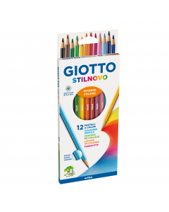 Pastello a sezione esagonale 6,8mm, verniciato nel colore della mina con spigoli argentati. Lunghezza 18cm. Mina 3,3mm di ottima qualità e resa, facile da temperare, con spazio per scrivere il nome direttamente sul pastello.