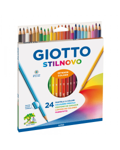 Pastello a sezione esagonale 6,8mm, verniciato nel colore della mina con spigoli argentati. Lunghezza 18cm. Mina 3,3mm di ottima qualità e resa, facile da temperare, con spazio per scrivere il nome direttamente sul pastello.