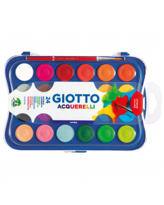 Pastiglie di tempera colori luminosi intensi e coprenti.