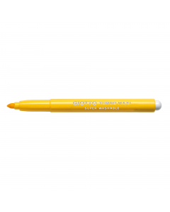 Pennarello formato maxi, facili da impugnare, punta grande antirientro in fibra super resistente diam. 5mm. Inchiostri innocui, ottima lavabilita' da mani e tessuti. Cappuccio ventilato e tappo di sicurezza.