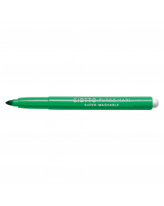 Pennarello formato maxi, facili da impugnare, punta grande antirientro in fibra super resistente diam. 5mm. Inchiostri innocui, ottima lavabilita' da mani e tessuti. Cappuccio ventilato e tappo di sicurezza.