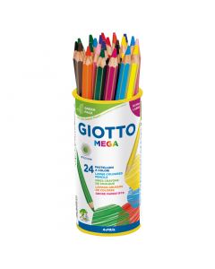 Pastellone esagonale lunghezza 18cm, verniciato nel colore della mina. Astuccio in cartone. Mina 5,5mm
