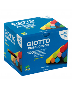 Gessetto tondo non polveroso per lavagne. Lunghezza 80mm con diametro 10mm