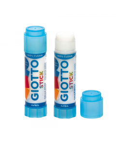 Colla in stick da formula compatta, si stende con facilità e non lascia residui. Non contiene solventi. Tappo a clip posizionabile durante l'uso, sul fondo dello stick. Ideale nei lavoretti scolastici per incollare carta e cartoncino.