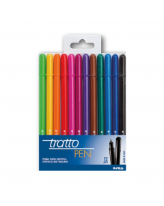 Penna punta sintetica indeformabile Made in Italy con inchiostro a base d'acqua. Tratto da 0.5mm preciso e pulito è ideale per scrivere, disegnare e sottolineare con originalità. Fusto tondo nel colore dell inchiostro nella nuova versione metal. Astuccio 