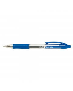 Penna a sfera con meccanismo a scatto. Punta in acciaio inox. Sfera in carburo tugsteno. Inchiostro gel a base d'acqua. Impugnatura in gomma antiscivolo. Refill autopulente. Scrittura morbida e scorrevole. 
Punta 0,5mm. Colore: blu.