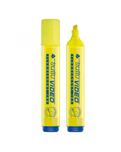Inchiostro a base d'acqua che asciuga rapidamente su tutti i tipi di carta normale, autoricalcante e fax. Punta scalpello con tratto 1,0-5,0mm.
Colore: giallo.