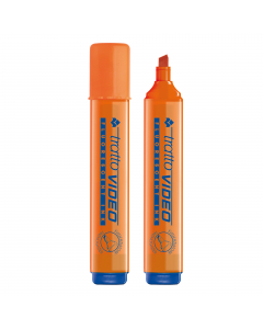 Inchiostro a base d'acqua che asciuga rapidamente su tutti i tipi di carta normale, autoricalcante e fax. Punta scalpello con tratto 1,0-5,0mm.
Colore: arancio.