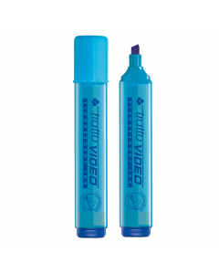 Inchiostro a base d'acqua che asciuga rapidamente su tutti i tipi di carta normale, autoricalcante e fax. Punta scalpello con tratto 1,0-5,0mm.
Colore: azzurro.