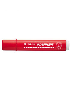 Marcatore permanente a base d'alcool. Scrive su tutte le superfici. Cappuccio ventilato. Made in Italy.
Punta 6,5mm-scalpello.
Colori: rosso.