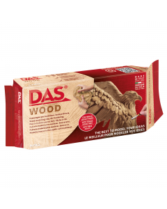 La nuova pasta effetto legno. Pasta da modellare indurente all'aria a base di ingredienti naturali come fibre di legno tenero e acqua. Lavorabile in asciugatura, lenta essiccazione da 24 ore a 7 gg.