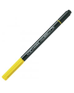 Pennarello a due punte di ottima qualità. Punta fine per disegni di precisione, contorni e dettagli. La punta pennello permette invece una pennellata piatta, morbida e pulita. Colori a base acqua perfettamente acquerellabili.