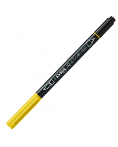 Pennarello a due punte di ottima qualità. Punta fine per disegni di precisione, contorni e dettagli. La punta pennello permette invece una pennellata piatta, morbida e pulita. Colori a base acqua perfettamente acquerellabili.