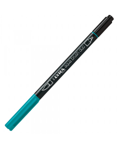 Pennarello a due punte di ottima qualità. Punta fine per disegni di precisione, contorni e dettagli. La punta pennello permette invece una pennellata piatta, morbida e pulita. Colori a base acqua perfettamente acquerellabili.