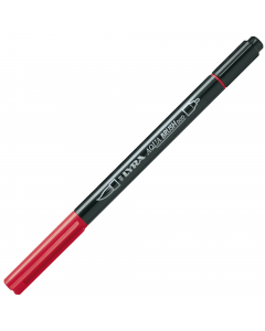 Pennarello a due punte di ottima qualità. Punta fine per disegni di precisione, contorni e dettagli. La punta pennello permette invece una pennellata piatta, morbida e pulita. Colori a base acqua perfettamente acquerellabili.