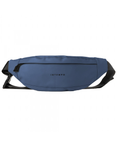 Marsupio realizzato con materiale gommato resistente all'acqua e idrorepellente. Dotato di vano con tasca segreta e tasca posteriore con zip. indossabile a marsupio o a tracolla.