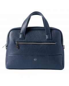 Borsa a due manici versione slim. Tasca porta pc 14'', tasca porta tablet, tracolla con salvaspalla imbottito, tasca anteriore con alloggiamenti vari, doppio soffietto porta documenti,  tasca posteriore con maniglia per trasporto su trolley.