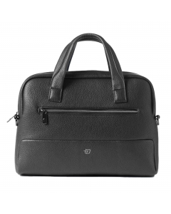 Borsa a due manici versione slim. Tasca porta pc 14'', tasca porta tablet, tracolla con salvaspalla imbottito, tasca anteriore con alloggiamenti vari, doppio soffietto porta documenti,  tasca posteriore con maniglia per trasporto su trolley.
