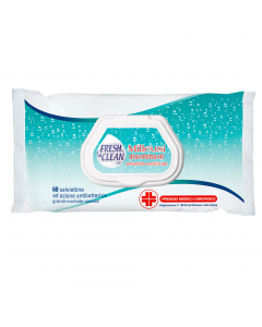 Salviettine ad azione antibatterica per la disinfezione rapida della cute delle mani, del viso e delle varie parti del corpo, e in tutte quelle situazioni in cui non sia disponibile l’acqua e sia necessaria un’azione disinfettante. Indicate anche prima di