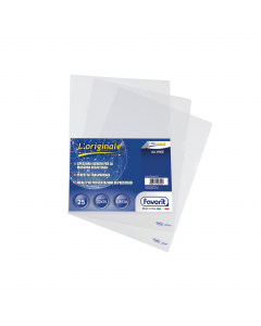 Cartelline a L in polipropilene con finitura liscia, super traspanenza e spessore top. Ideale per presentazioni impaccabili. Formato utile: 22x30cm. Made in Italy