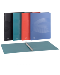 Realizzati in polipropilene opaco riciclato post consumo. Elegante trama geometrica brillante sulla superficie del prodotto. Certificazione Blue Angel a garanzia della salvaguardia dell’ambiente. Disponibili in 4 colori: azzurro, arancio, verde e nero. Fo