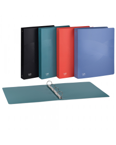 Realizzati in polipropilene opaco riciclato post consumo. Elegante trama geometrica brillante sulla superficie del prodotto. Certificazione Blue Angel a garanzia della salvaguardia dell’ambiente. Disponibili in 4 colori: azzurro, arancio, verde e nero. Fo