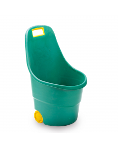 Carriola tonda multiuso in ABS con 2 ruote e maniglia per una facile presa. Capacità 50Lt. Dimensioni: H89 x P57 x L53cm.Articolo destinato ad esclusivo uso domestico. Non adatto ad uso pubblico.
